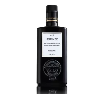 LORENZO NO.5 Ulei de masline extravirgin Sicilian EVOO IT EF extras la rece-din masline fara samburi 500 ml