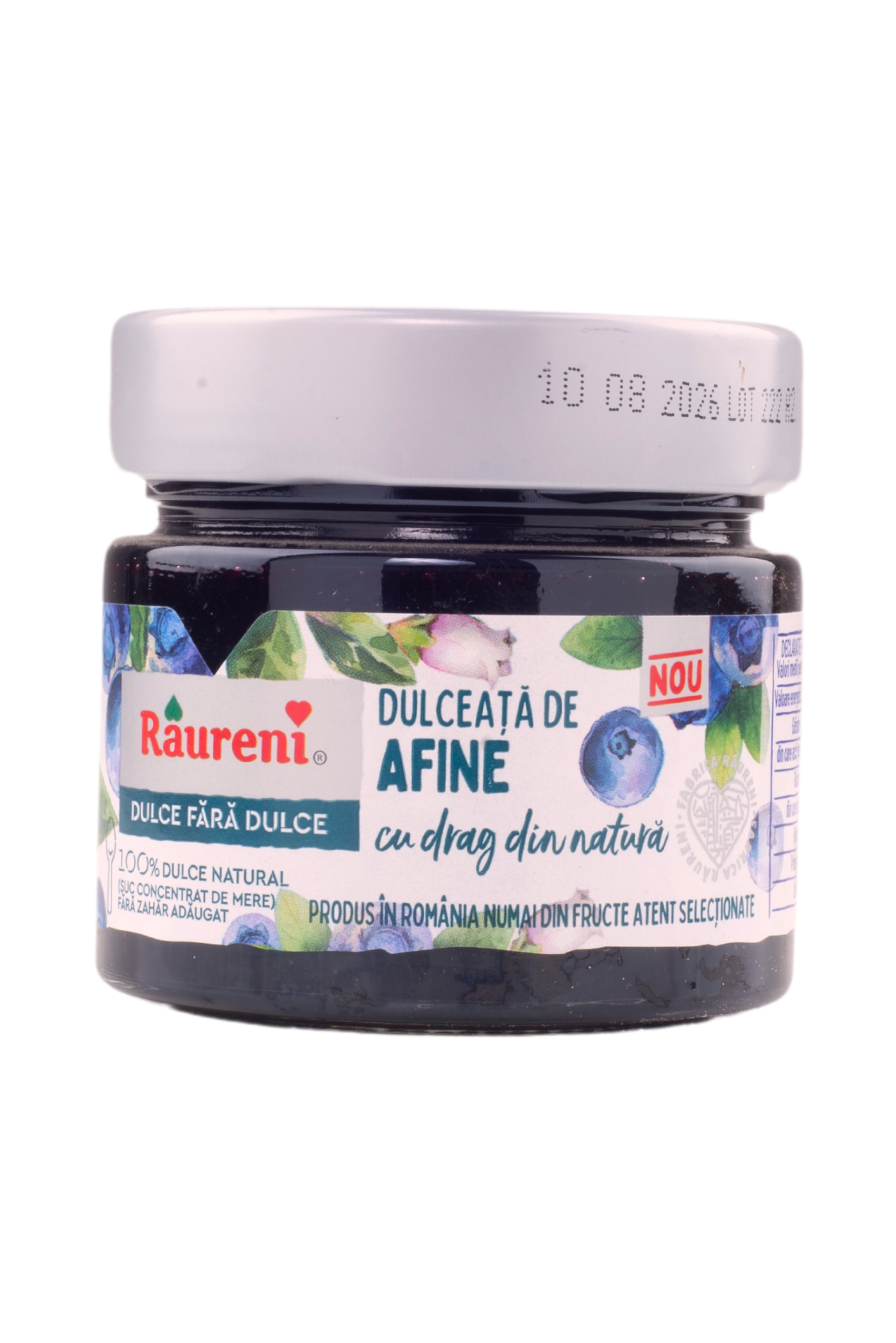 Dulceata de AFINE fara zahar Raureni 240 g