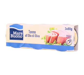 Ton in ulei de masline Osole e’ Napule 3×80 g